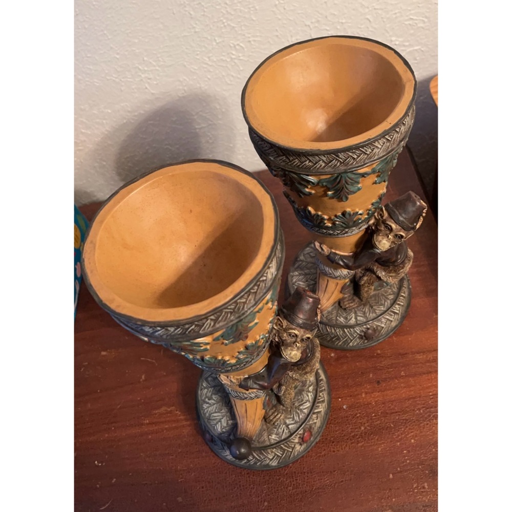 🐒 Monkey Butler Vases - Set of 2 🐒 - Picture 5 of 9